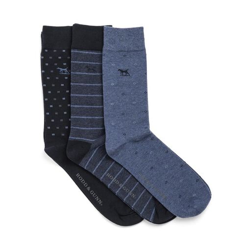 Rodd & Gunn Seacliff Multi Sock 3 Pack